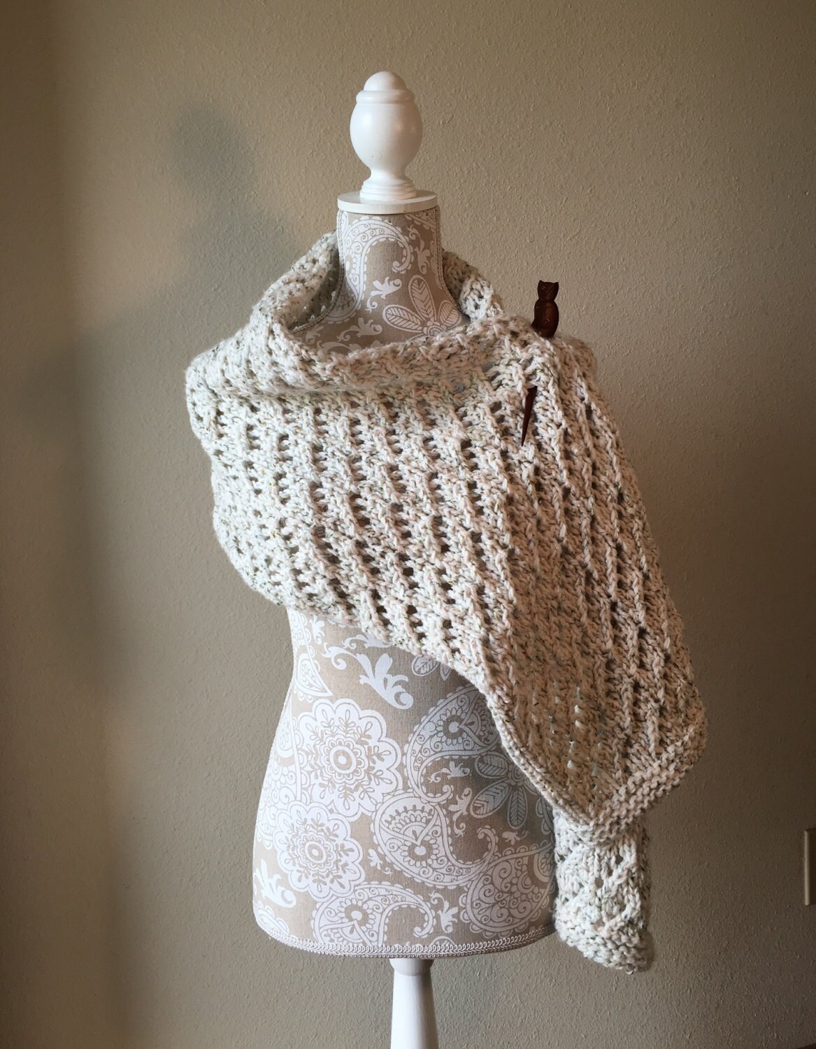 Lace Shawl a loom knit pattern