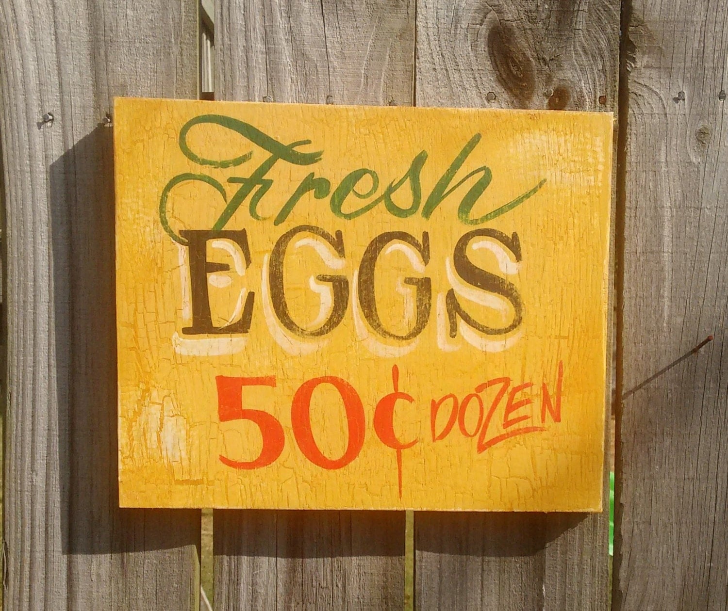 Fresh Eggs Sign rustic kitchen sign Fresh by GeorgesSignArt