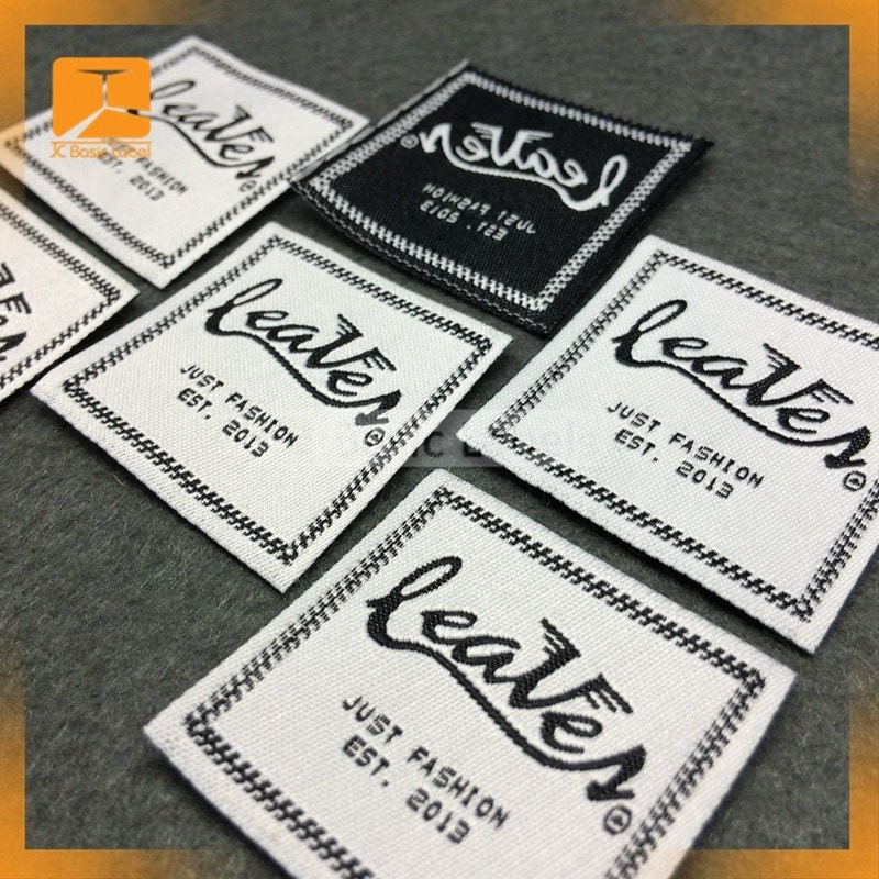 500 woven labels Custom woven clothing labelscustom clothing
