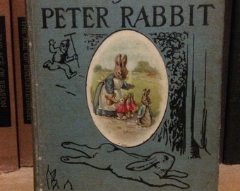 Items similar to Antique 1920s The Tale of Peter Rabbit Large Format ...