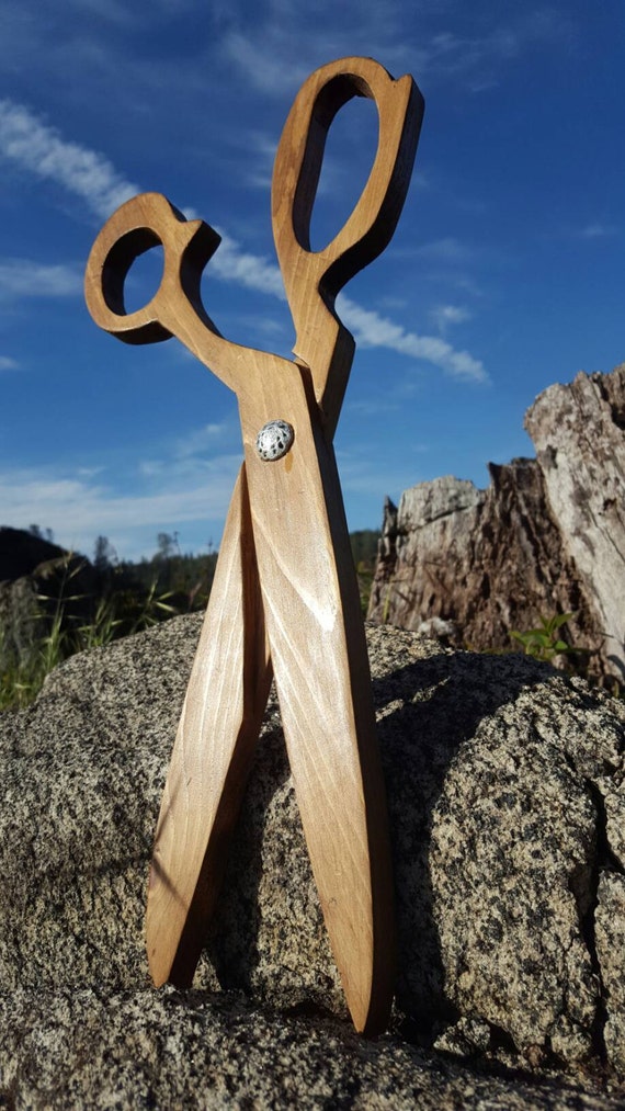 Giant Wood Scissors by WoodCreationsByJana on Etsy