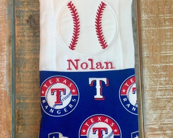 Texas rangers burp cloth baseball burp cloth texas burp cloth rangers burp cloth boys burp cloth boys baseball burp cloth baby burp cloth