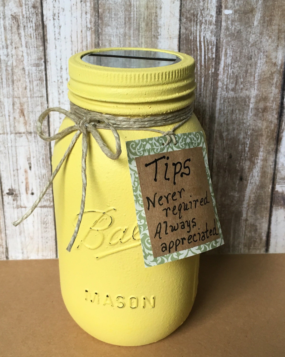 Coin Jar Tip Jar Spa Tip Jar Bakery Tip Jar Ice Cream Shop