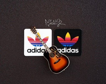 Noel Gallagher's Colorful Retro Adidas Stickers
