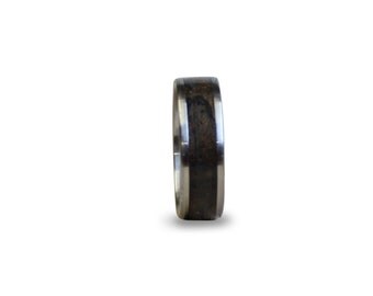 Wood Ring for Men, Wood and Stainless Steel Unisex Ring, Mens Ring, Womens Ring, Mens Band