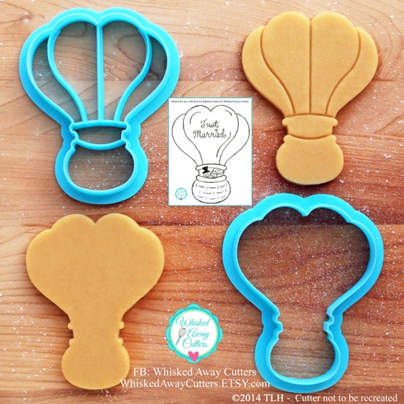Hot Air Balloon Cookie Cutter Fondant Cutter Guideline