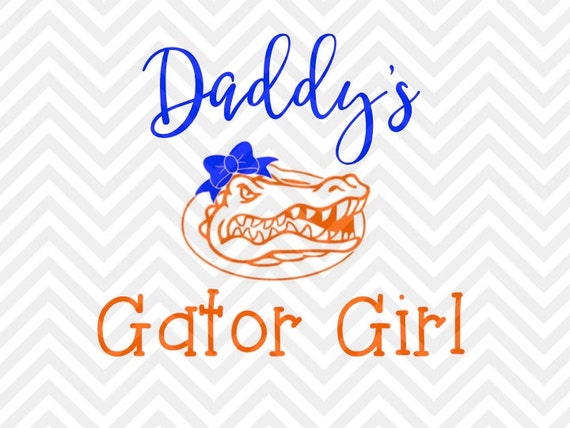 Daddy's Gator Girl Florida Gators SVG and by KristinAmandaDesigns