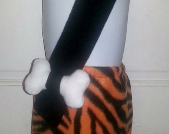 Animal Print Black Orange Zebra Bamm Bamm Cave Boy Halloween Costume Sizes 12/18M 24M/2T 3T/4T or 5/6
