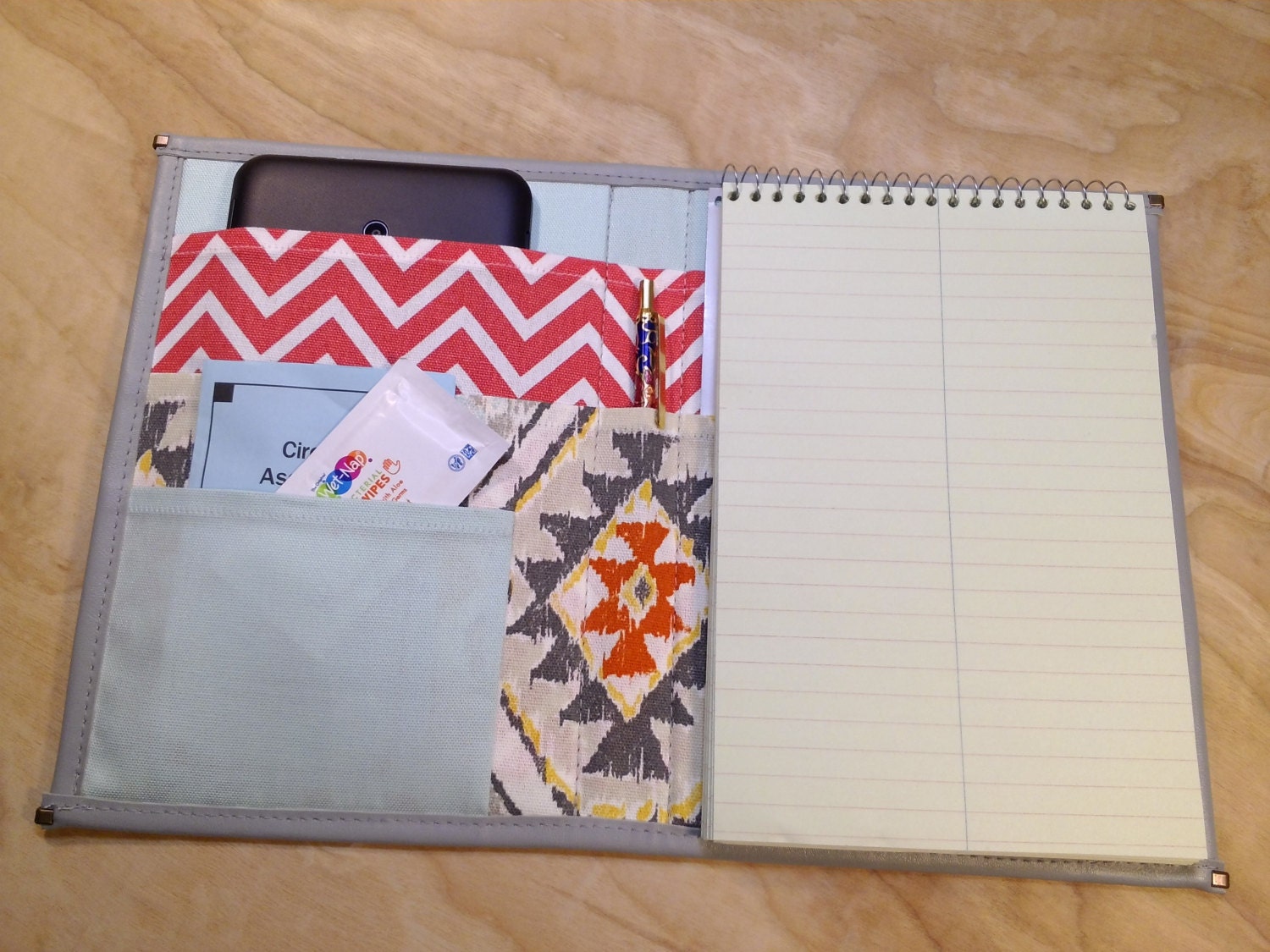 Steno Notebook Cover Padfolio To Do List by HollyHandstitched