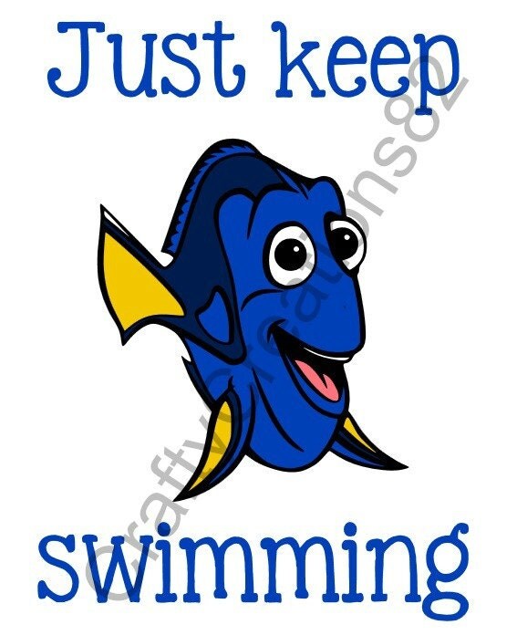 Dory Just Keep Swimming SVG Image from CraftyCreations82 on Etsy Studio