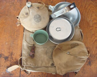 Vintage Boy Scout Back Pack/Canteen/Mess Kit #26