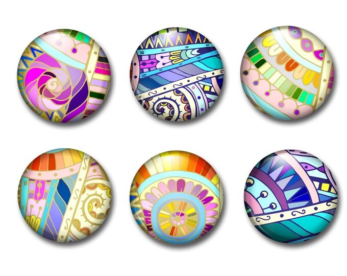 Artsy Magnets - Stained Glass Magnets - Gifts For Her - Cubicle Decor - Office Gifts - Gifts Under 10 - Secret Santa Gift - Gift ready