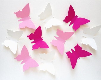 25 paper butterflies "Rosi"