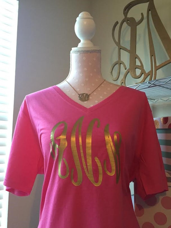 red monogram shirt