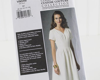 Vogue Designer Dress Pattern, Claire Shaeffer, Uncut Sewing Pattern, Vogue 9046, Size 8-16