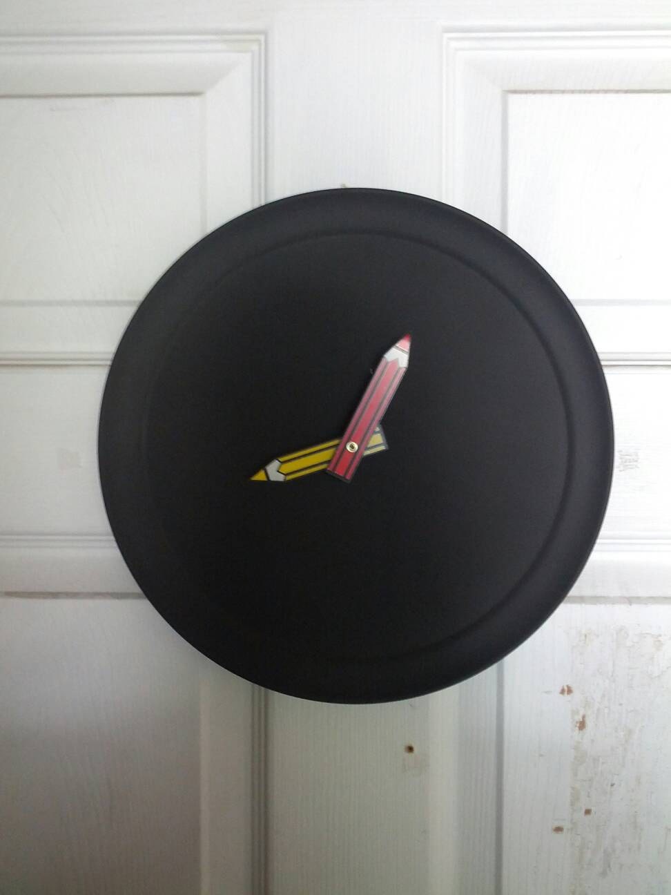 Chalkboard Unique Wall Clock Chalkboard Wall