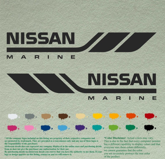 Nissan outboard decals #2