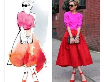 Custom watercolor illustration. Custom fashion illustration from photo. Custom portrait from photo. DIGITAL FILE