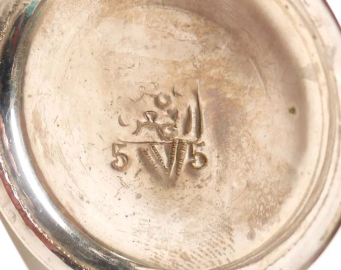 Storewide 25% Off SALE Antique Middle Eastern Ornate Silver Rose Water Sprinkler Featuring Elegant Inscribed Finish Design
