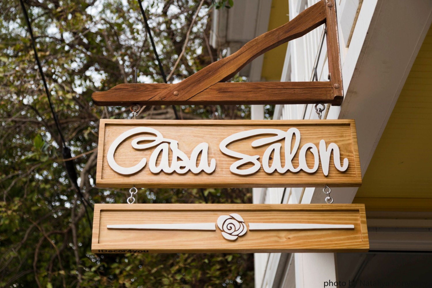 Carved Wood Business Sign Advertising Outdoor Signage Company Name 