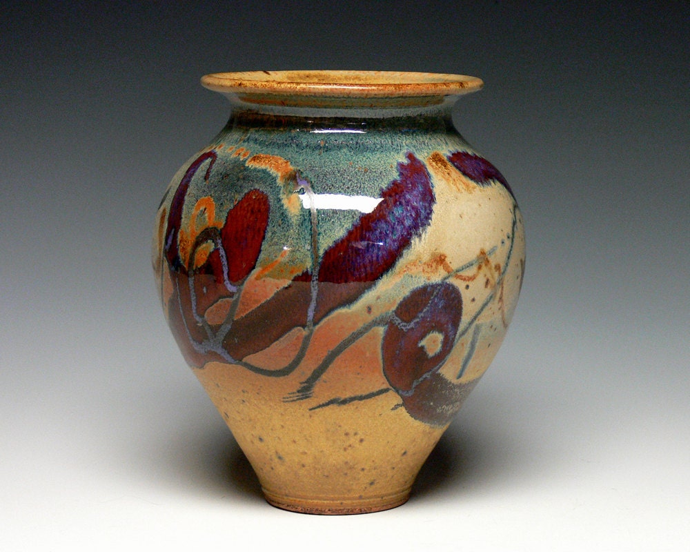 Pottery Vase Hand Thrown Vase Ceramic Flower Vase Stoneware