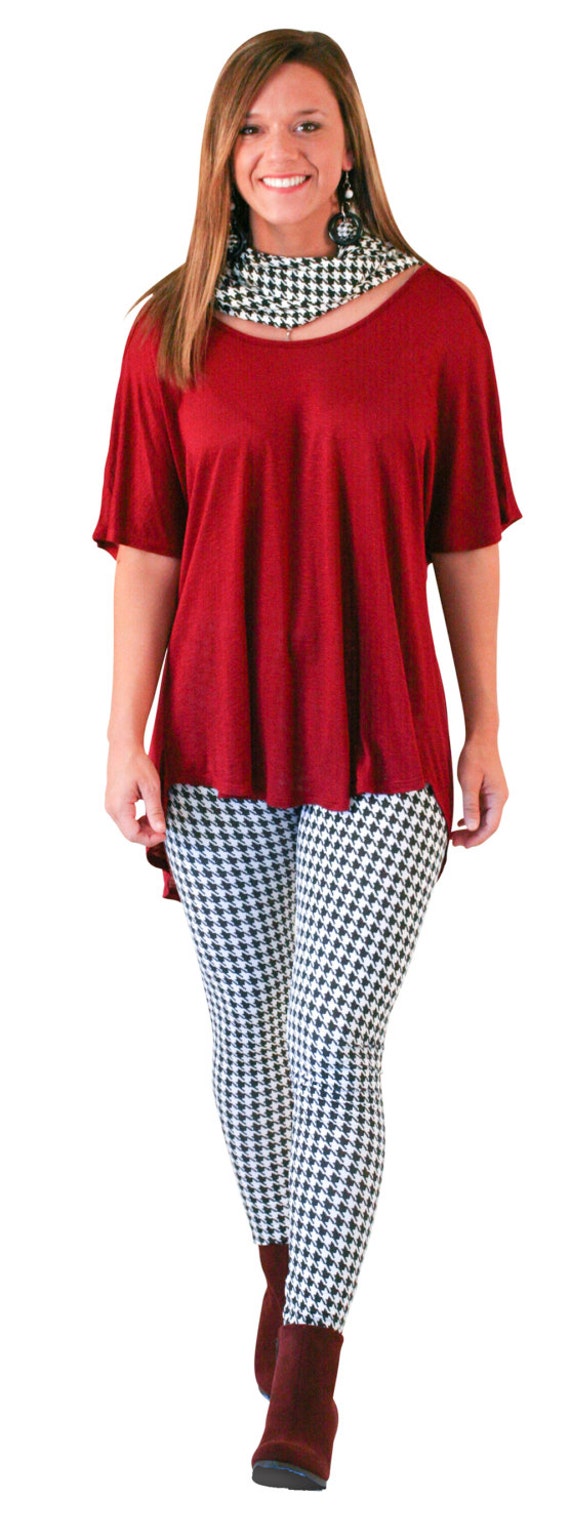 Black/White houndstooth leggings