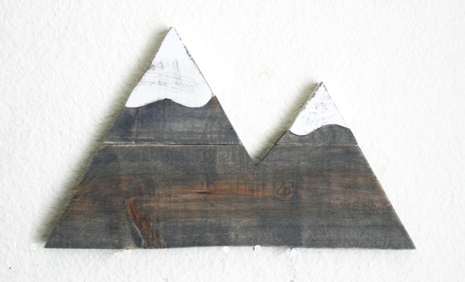 Mountain Wood Cutout. Wilderness. Forest. Gift. Home Decor.