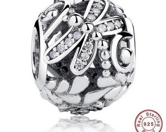 Sterling Silver 925 Dragonfly Charm fit Pandora Bracelet ,Pandora Charm, First Anniversary Gift for Her, Pandora Beads, Pandora Jewelry