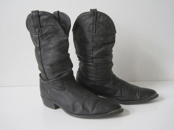 Dingo Cowboy Western Slouch Boots Shoes Size 9 D Mens