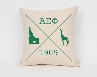 Alpha Epsilon Phi Icons Custom Pillow / ΑΕΦ / Sorority Pillow / Greek Letter Pillow / Sorority Gift / Big Little Gift/ Bid Day Gift