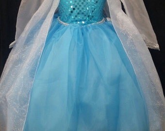 Elsa dress , Elsa costume dress, elsa Frozen
