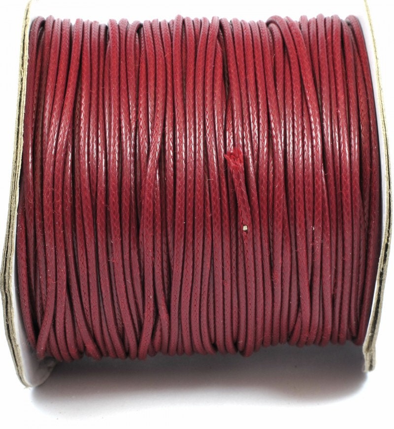 20 Meters Waxed Nylon Cord Wax Cord String Cord Thin by exantra