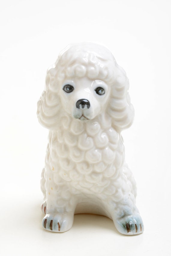 vintage porcelain poodles