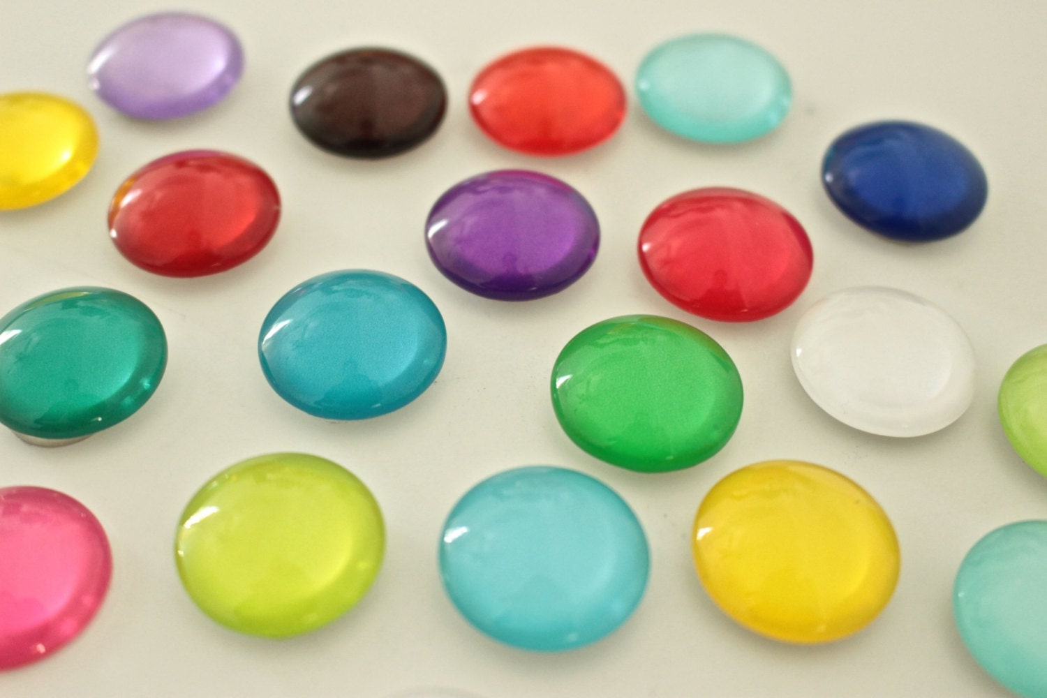 20mm Round Colorful Glass Strong Glass Cute