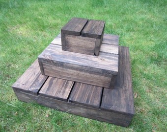 Rustic cupcake stand, custom color cupcake stand, cake stand, tiered cupcake stand, wedding cupcake stand, wedding cake stand, cake stand