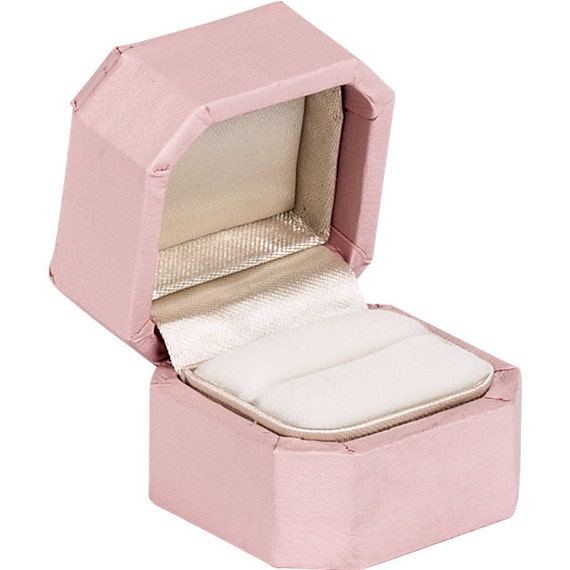 Charming Feminine Light Pink Mini Ring Box Engagement or