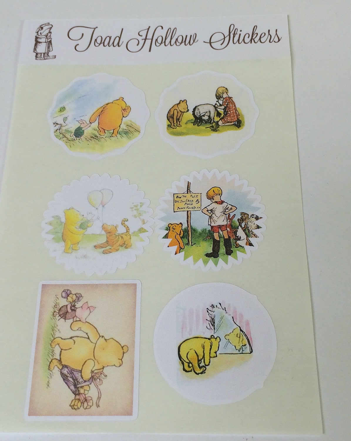 Stickers Winnie the Pooh Sticker Classic Pooh Envelope