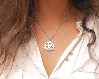Charmed Pendant, Triquetra necklace, The Power of Three, Vampire necklace, Charmed jewelry, Series jewelry
