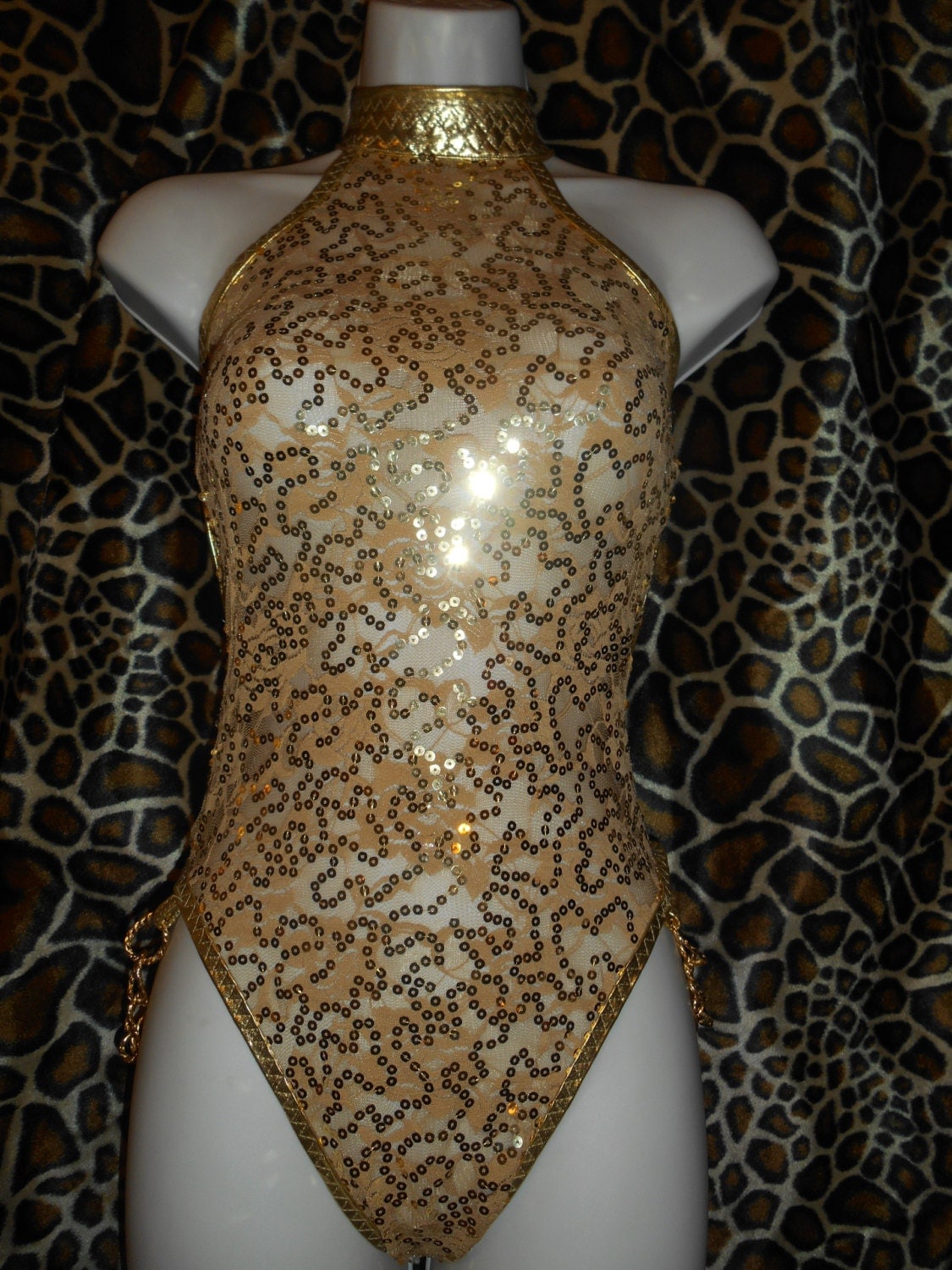 One Piece Stripper Outfit Wchains And By Yourstripperoutfits