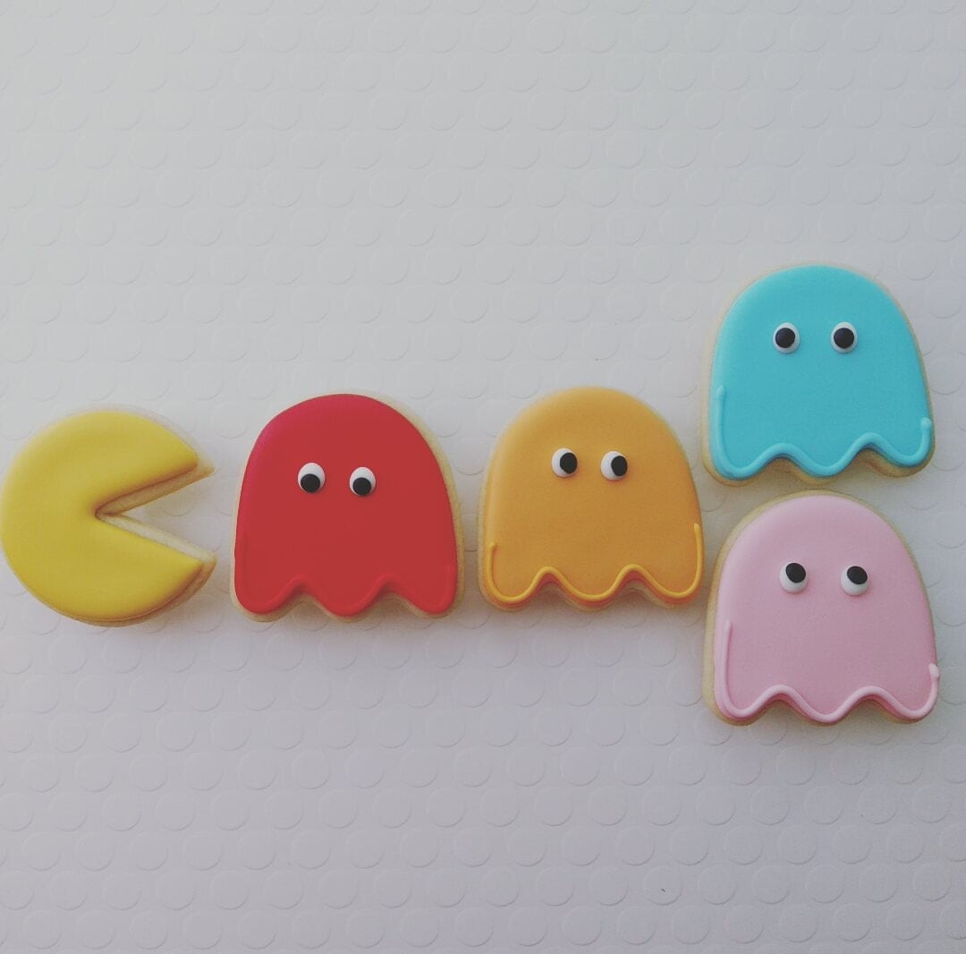 Pac-Man sugar cookies 12
