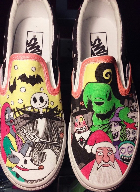 The Nightmare Before Christmas Vans Slip On