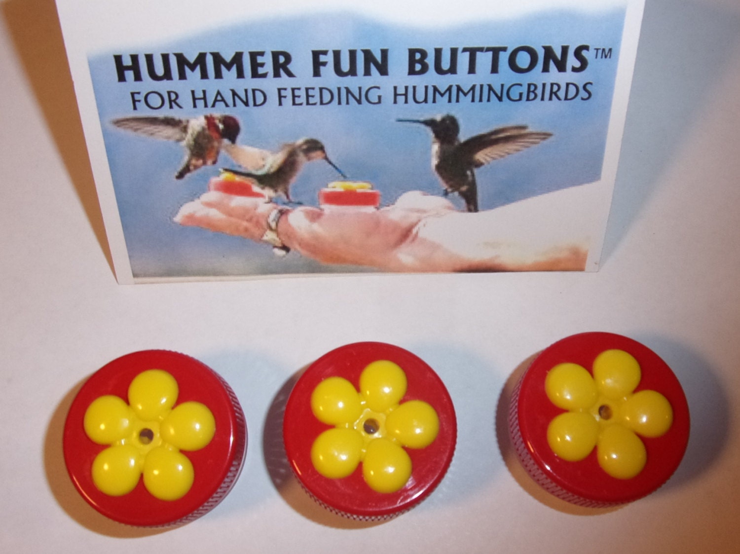 Three 3 Handheld Hummingbird Feeders With by AmazingBirdStuff