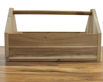 Personalized Wooden Tool Box with handle- Fathers Day Gift, Groomsmen, Custom, Laser Engraved