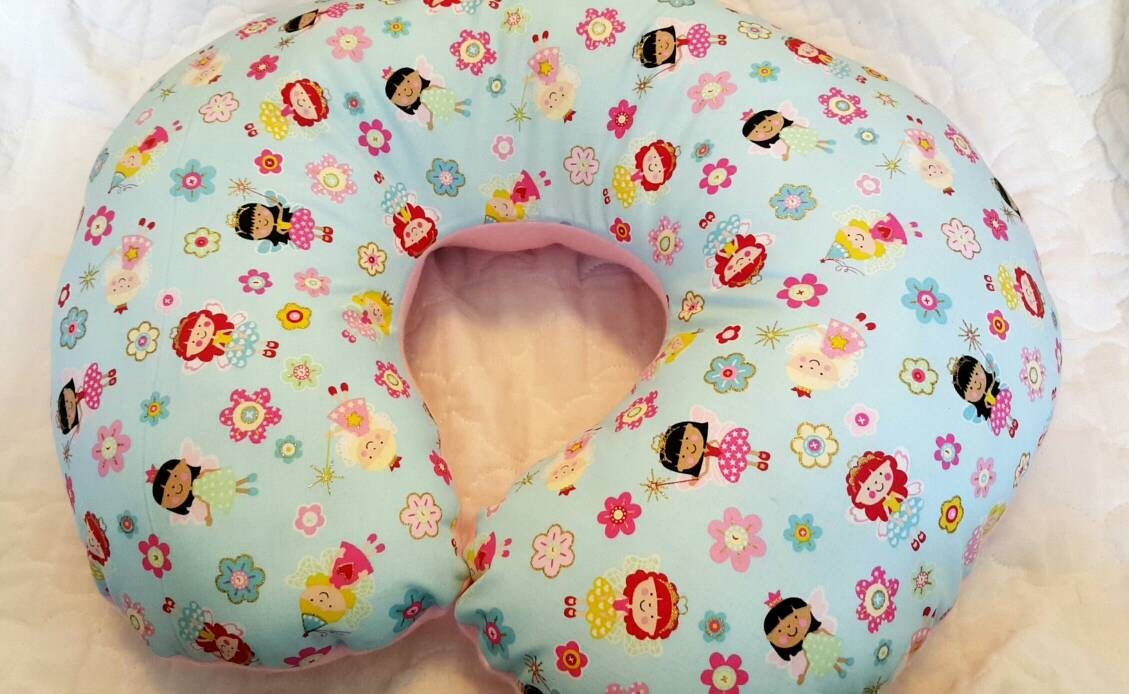 Baby Girl Custom Boppy PILLOW Pink Nursery Pillow Princess