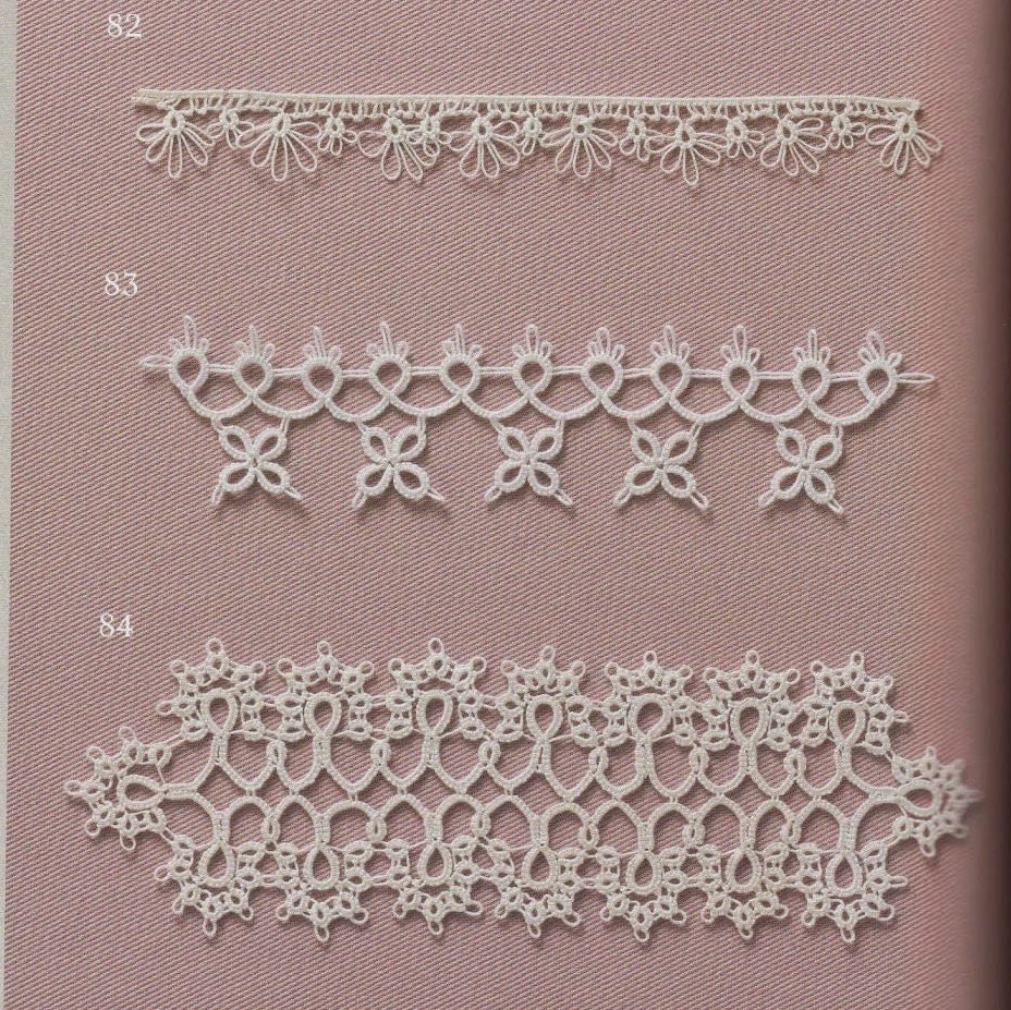 Japanese Tatting Patterns tatting motif ebook A0228 by MiaoLife