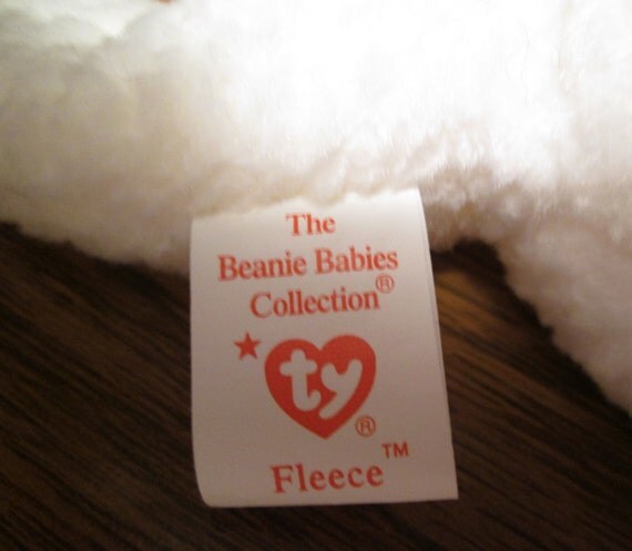 Ty Beanie Baby Fleece 1996 Pet Free/Smoke Free