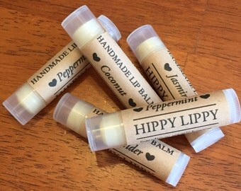Handmade ORGANIC Hippy Lippy Lip Balm | Organic Chapstick | Handmade Chapstick | Gifts for Her | Gifts for Him | All Natural | Best Lip Balm