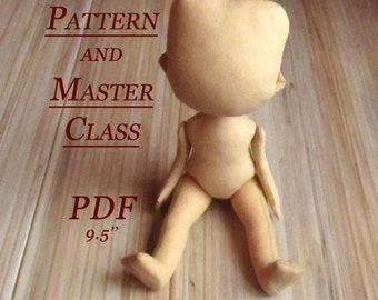 Lerika Doll - Pattern Doll Body - PDF - Sewing Pattern - Rag Doll Pattern pdf - Blank Rag Doll - PDF Doll - Body - Doll Form - Textile Doll