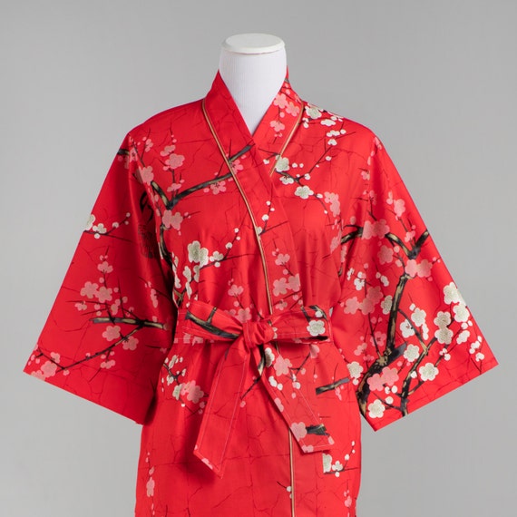 Maternity Kimono Robe. Long Maternity Hospital Nursing Robe.