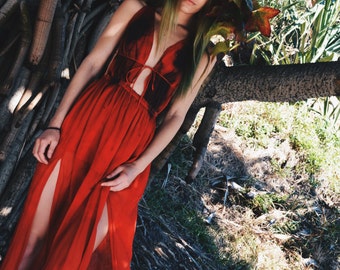 Silk maxi dress all sz Eco Fashion Hand made clothing and Eco printed with plants, women fashion, silk, Natural dyes, Beautiful, Sustainable